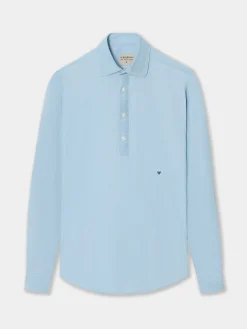 Polera sport denim azul claro