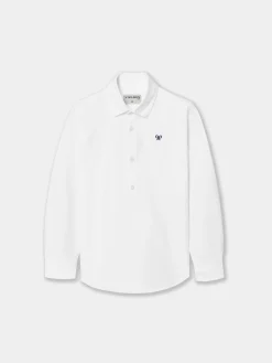 Polera sport kids clasica oxford blanca