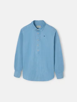 Polera sport kids denim azul claro