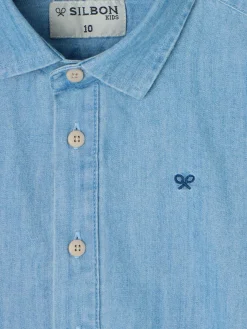 Polera sport kids denim azul claro