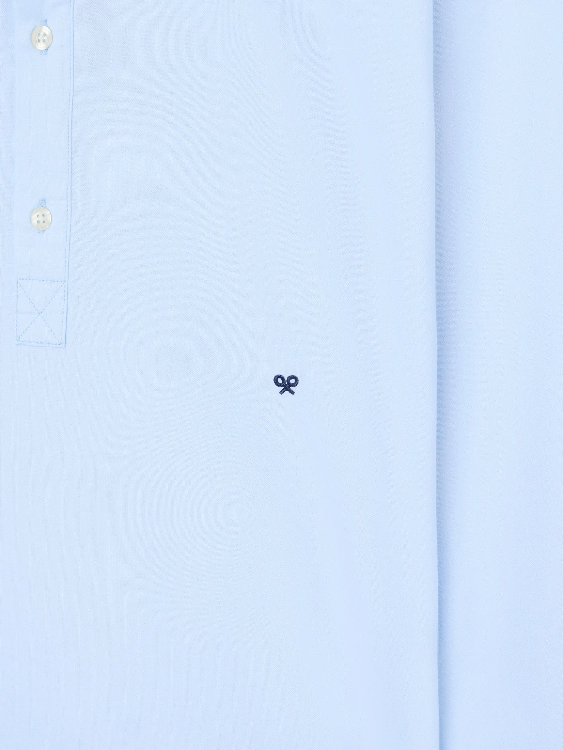 Polera sport oxford celeste