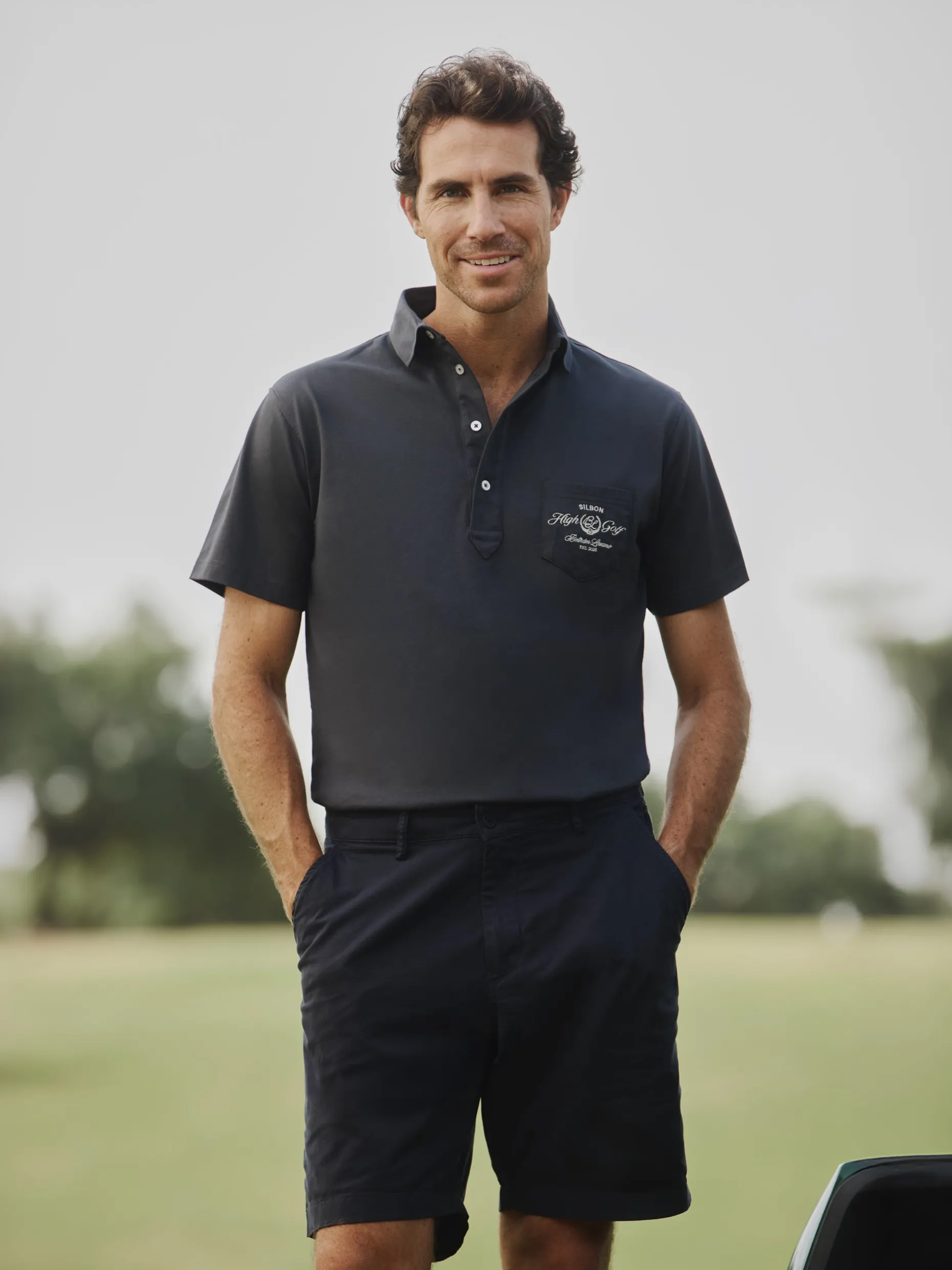 Polo Beltran Lozano bolsillo azul marino