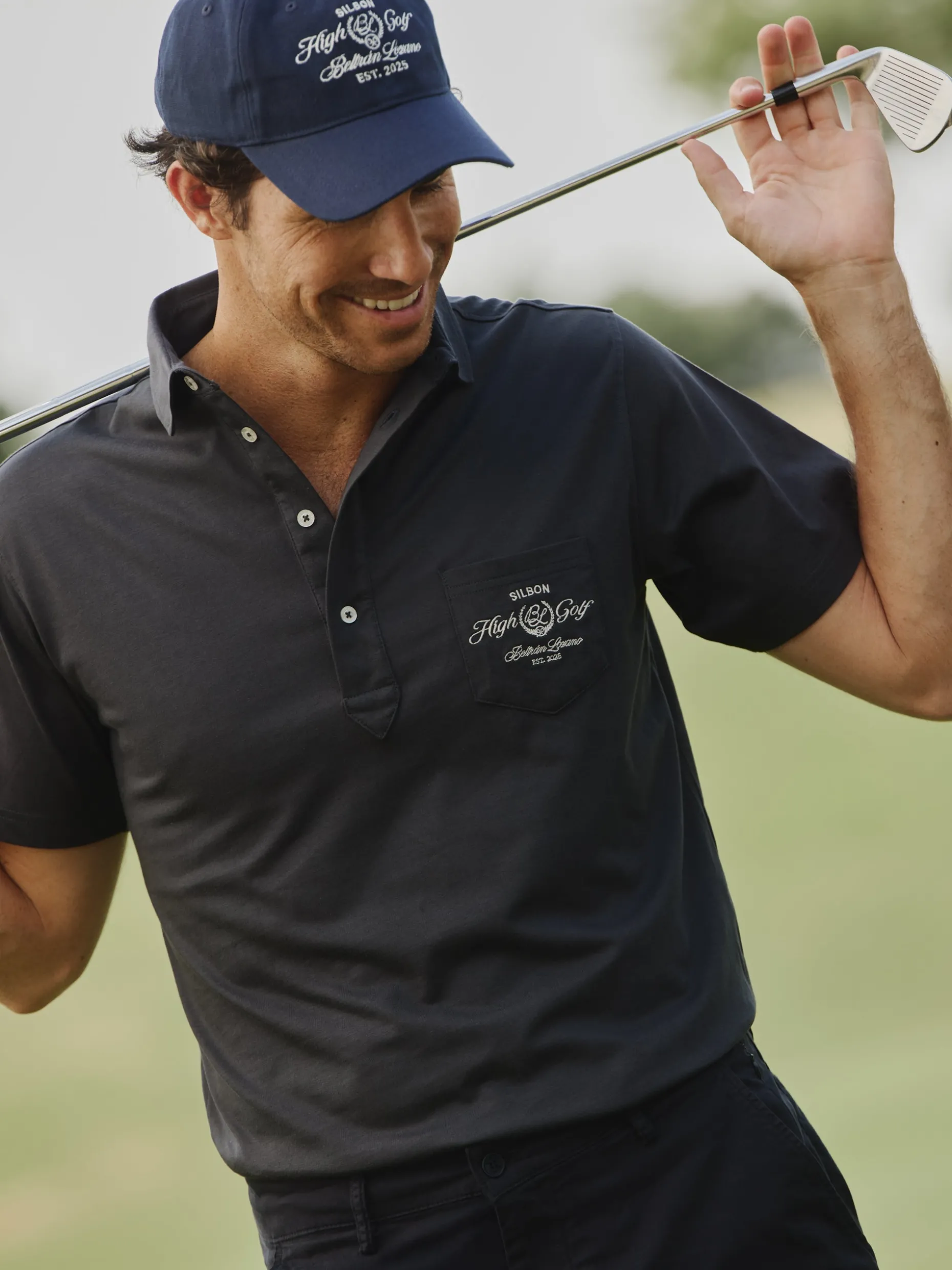 Polo Beltran Lozano bolsillo azul marino