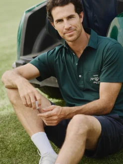Polo Beltran Lozano bolsillo verde oscuro