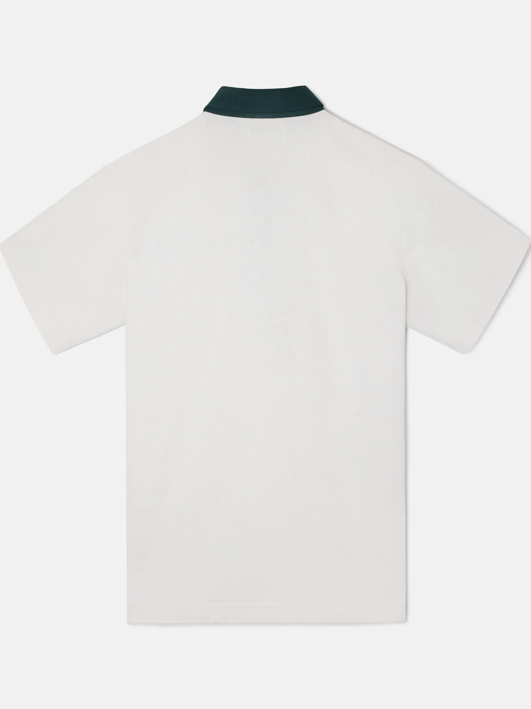 Polo Beltran Lozano bolsillo bicolor blanco