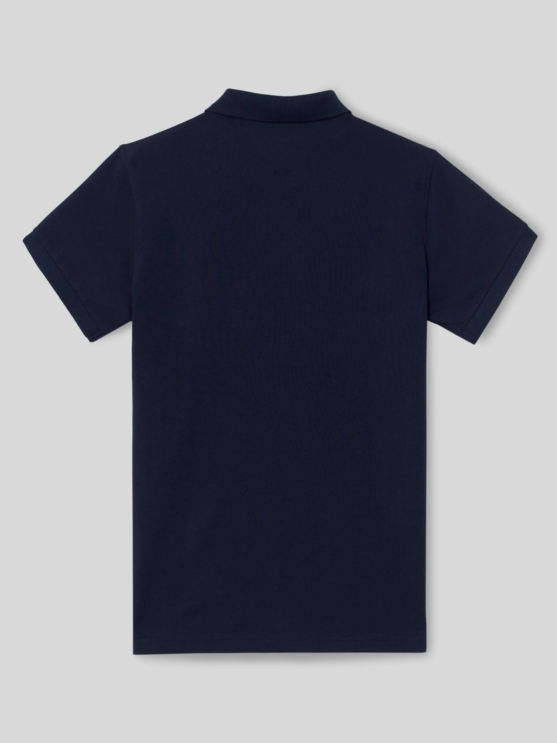 Polo clasico liso azul marino