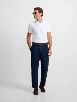 Polo clasico liso blanco