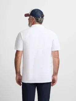 Polo clasico liso blanco