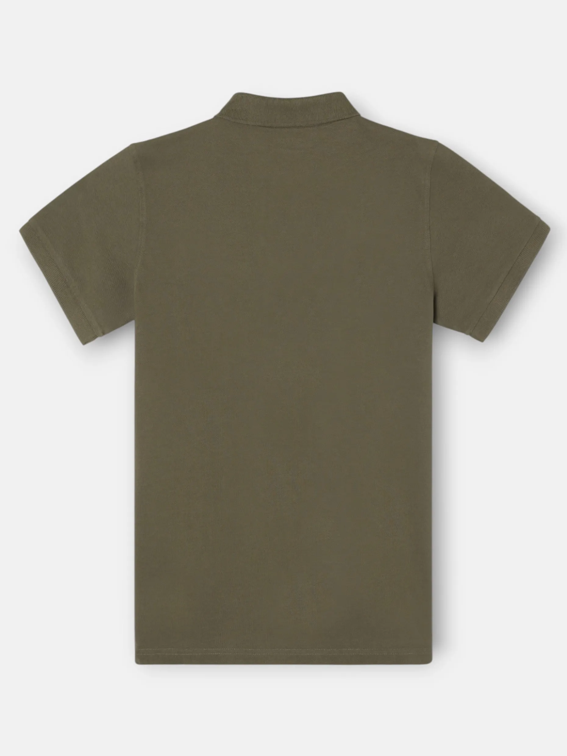 Polo clasico liso verde oscuro
