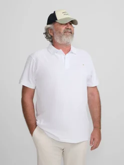 Polo clasico miniparche blanco