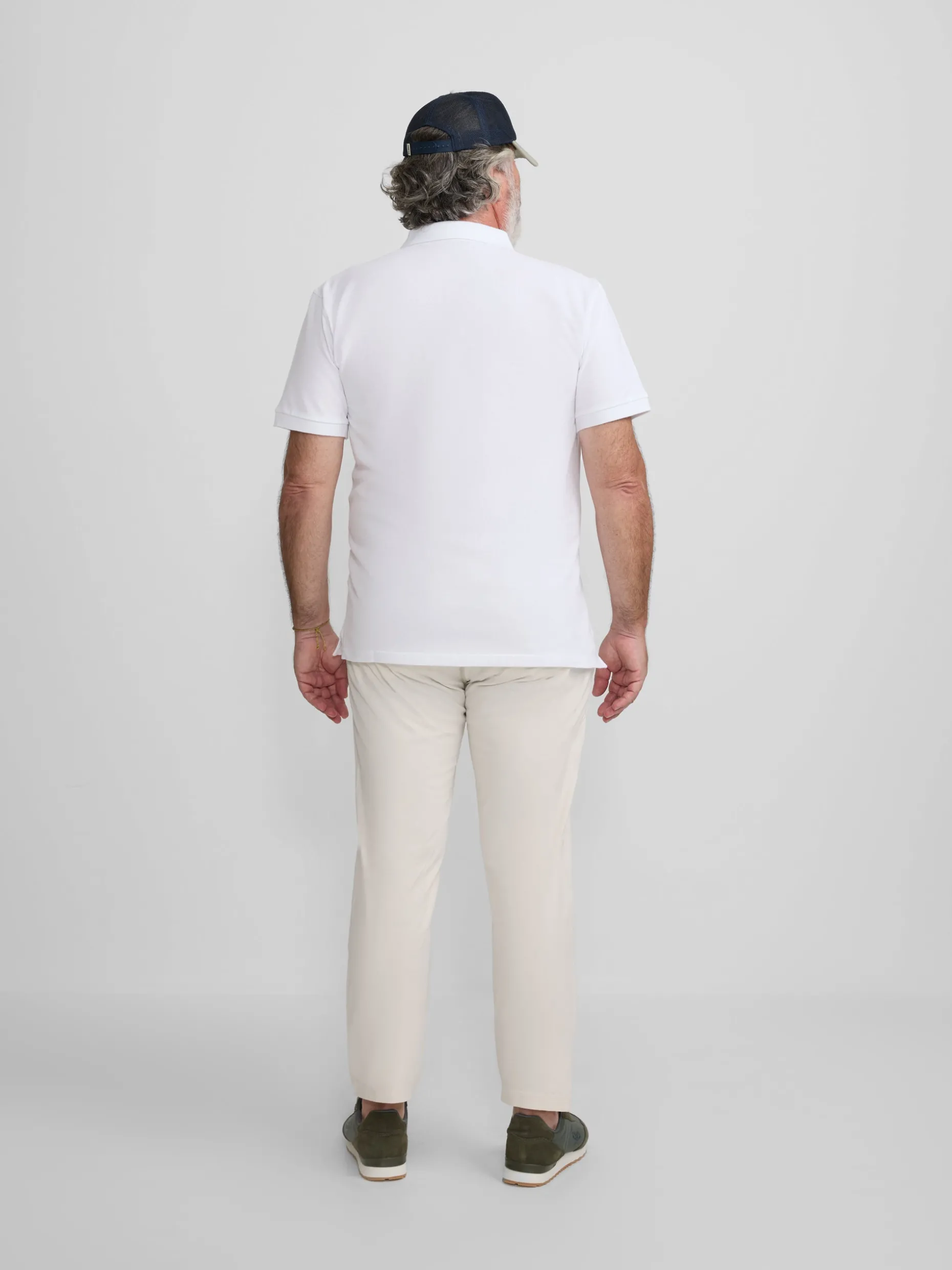 Polo clasico miniparche blanco