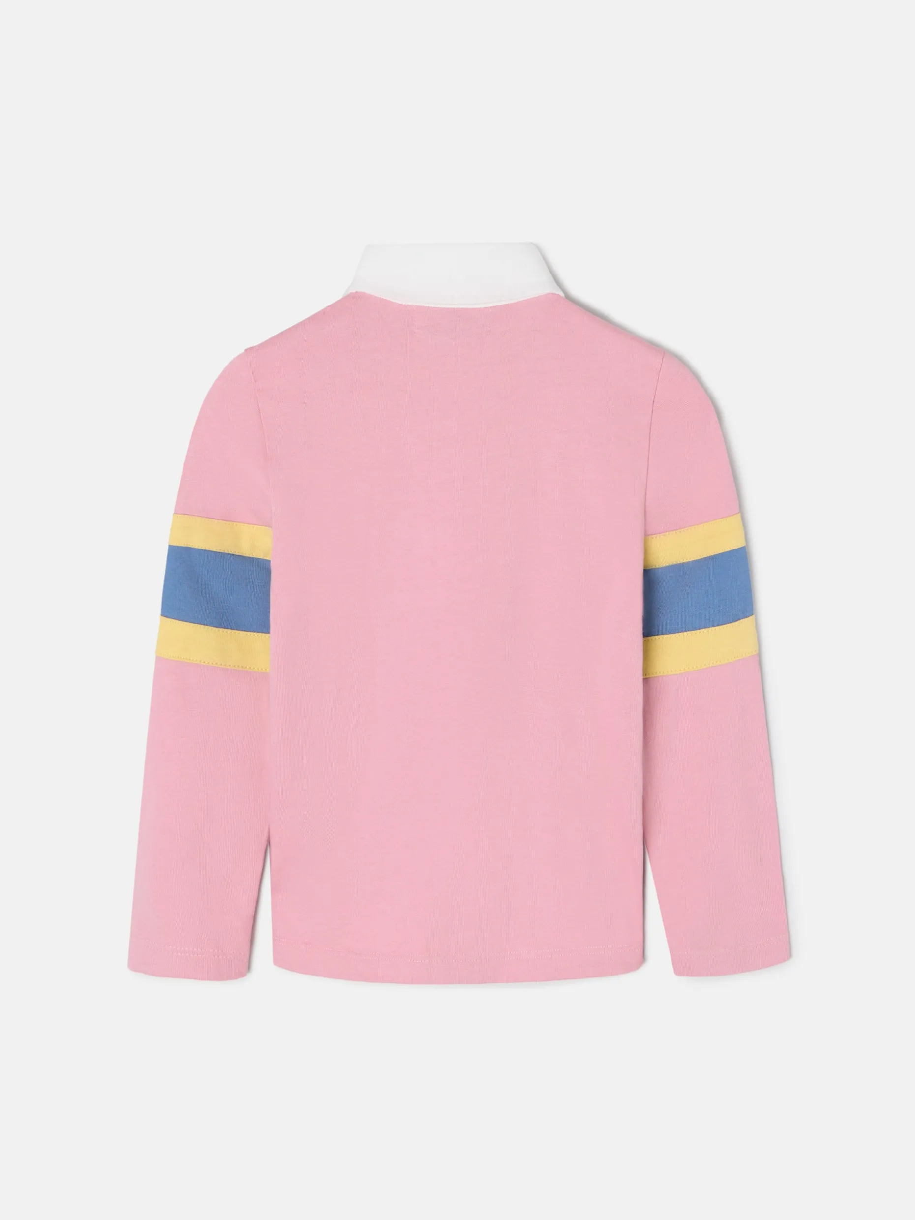 Polo girl manga larga raqueta rosa