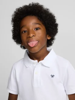 Polo kids clasico miniraqueta blanco