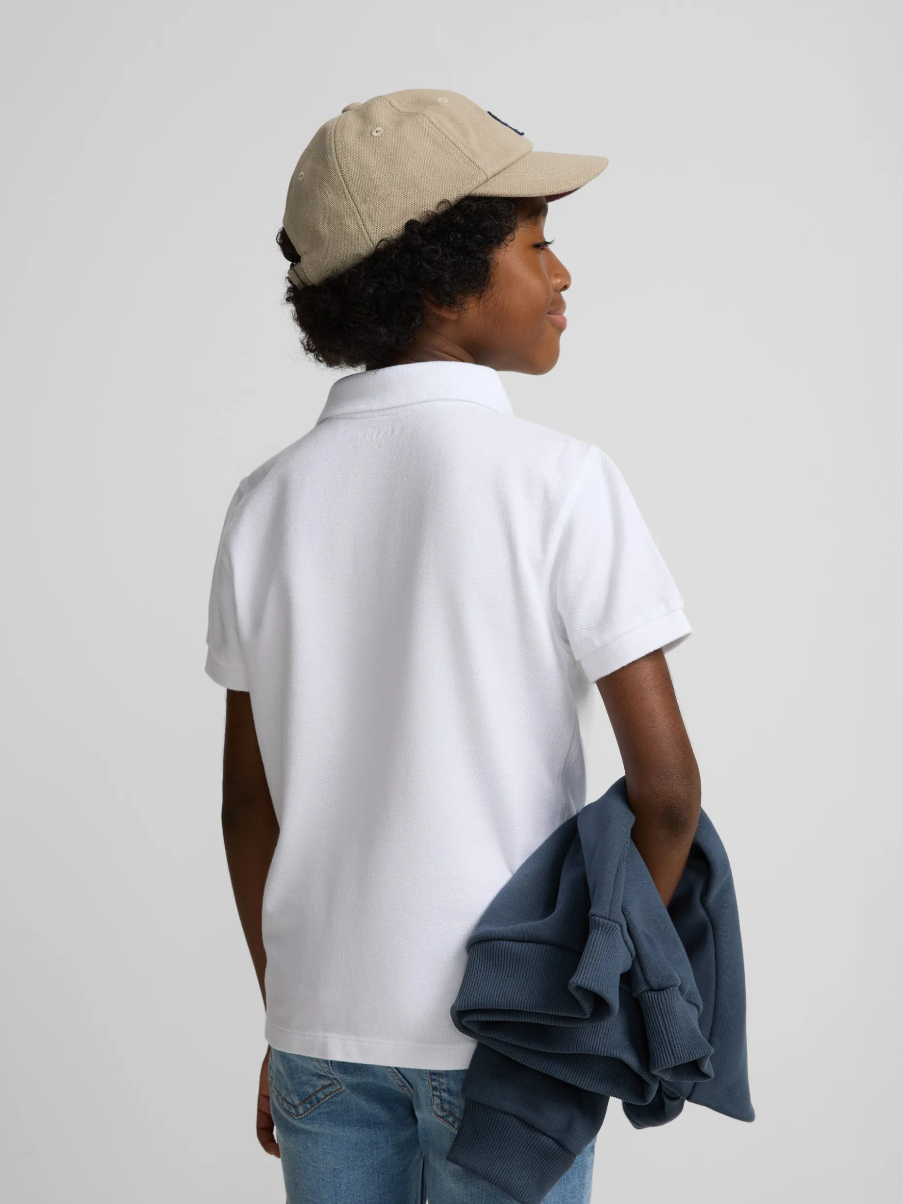 Polo kids clasico miniraqueta blanco