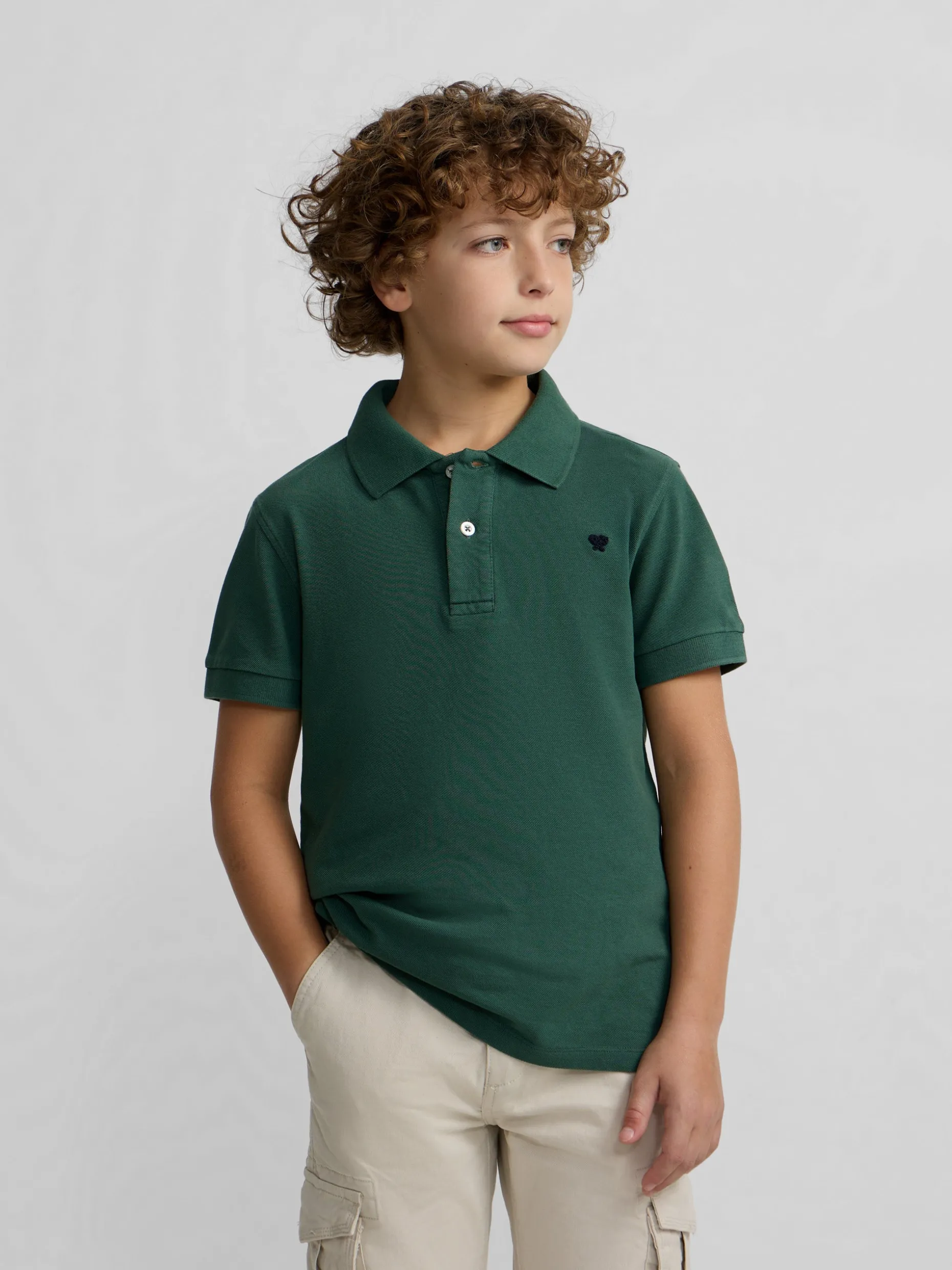 Polo kids clasico raqueta verde
