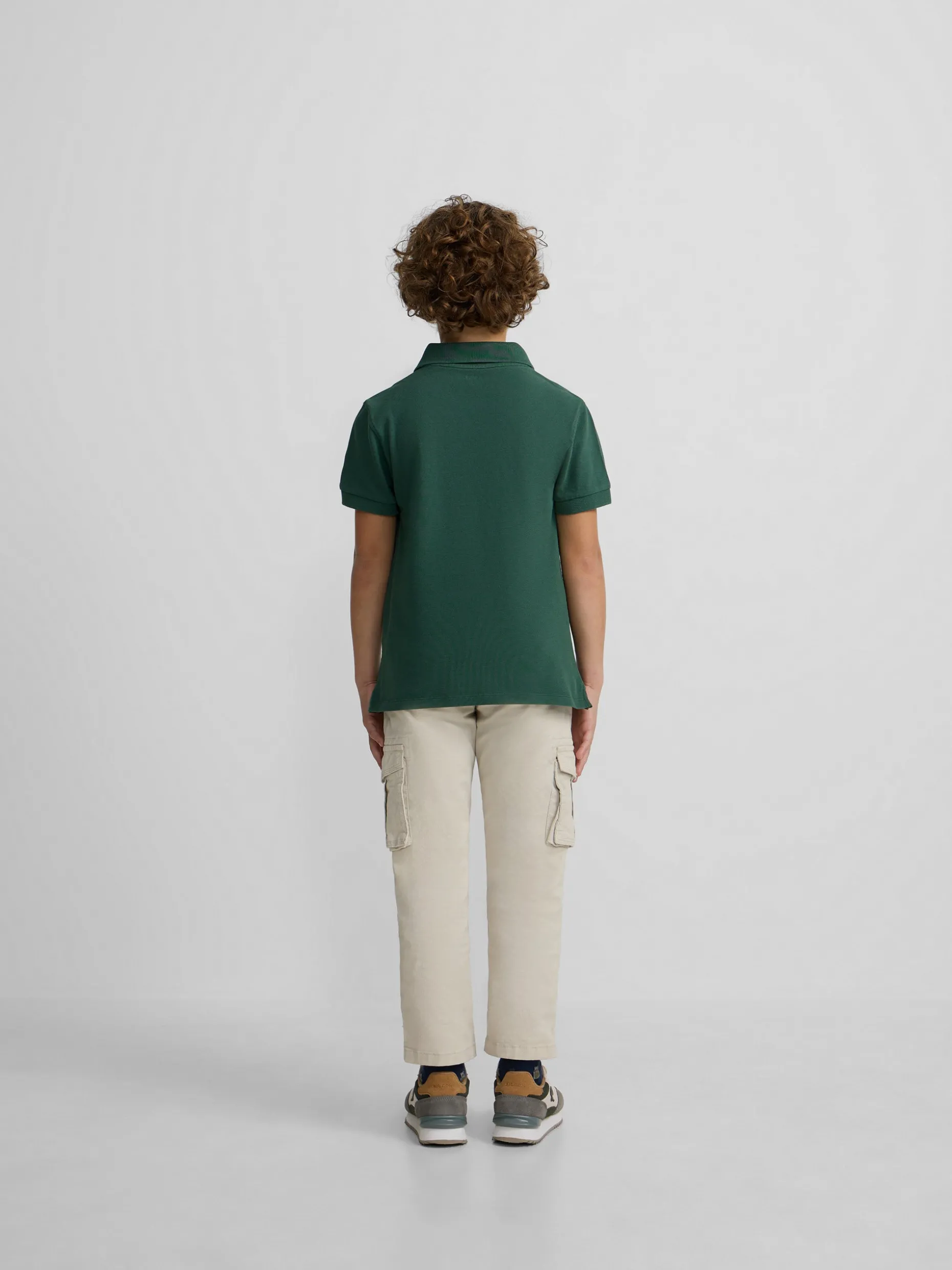 Polo kids clasico raqueta verde