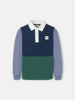 Polo kids clasico rugby multicolor azul marino