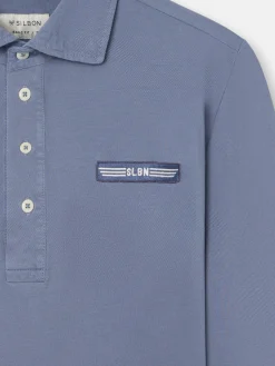 Polo military azul marino
