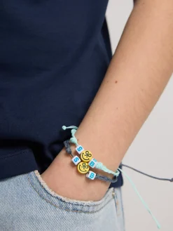 Pulsera kids cuerda smile azul marino