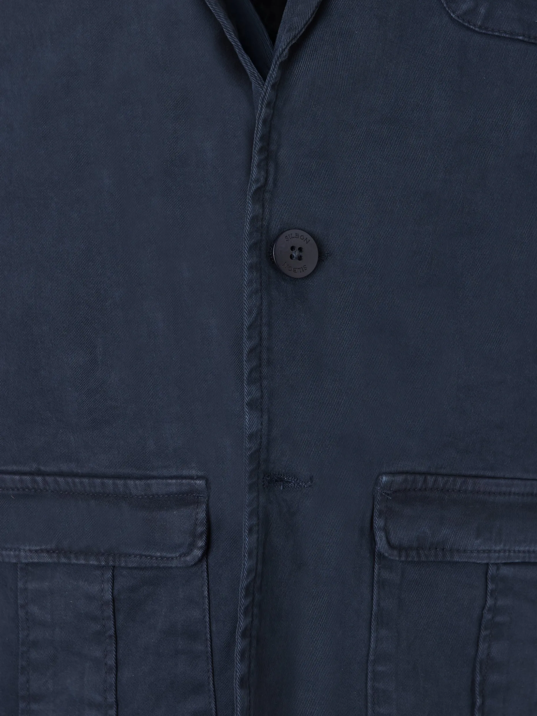 Semiblazer casual azul marino