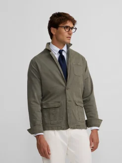 Semiblazer casual gris medio