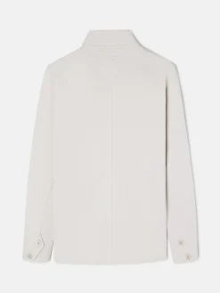 Sobrecamisa bolsillos boton beige