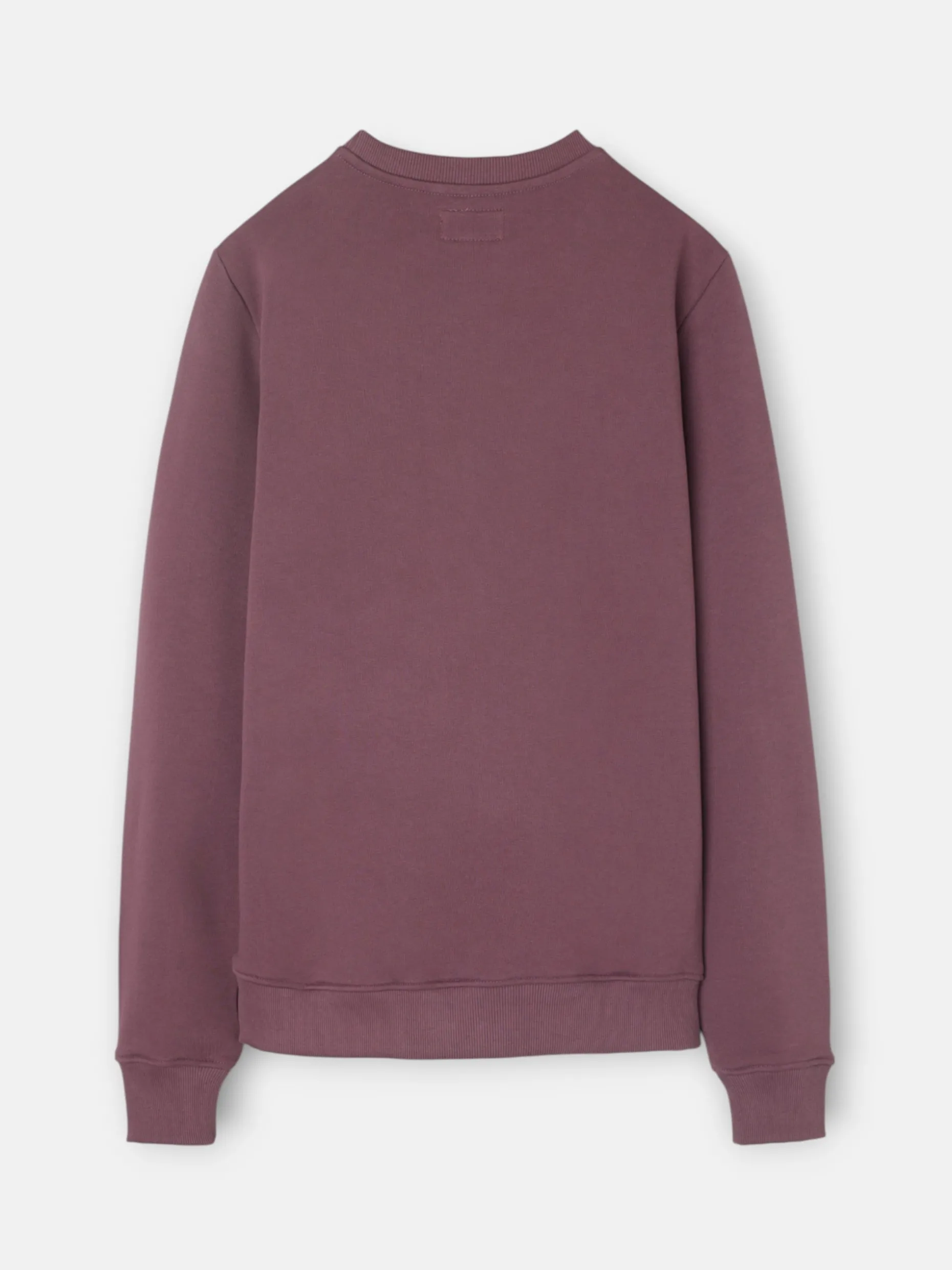 Sudadera clasica logo relieve burdeos