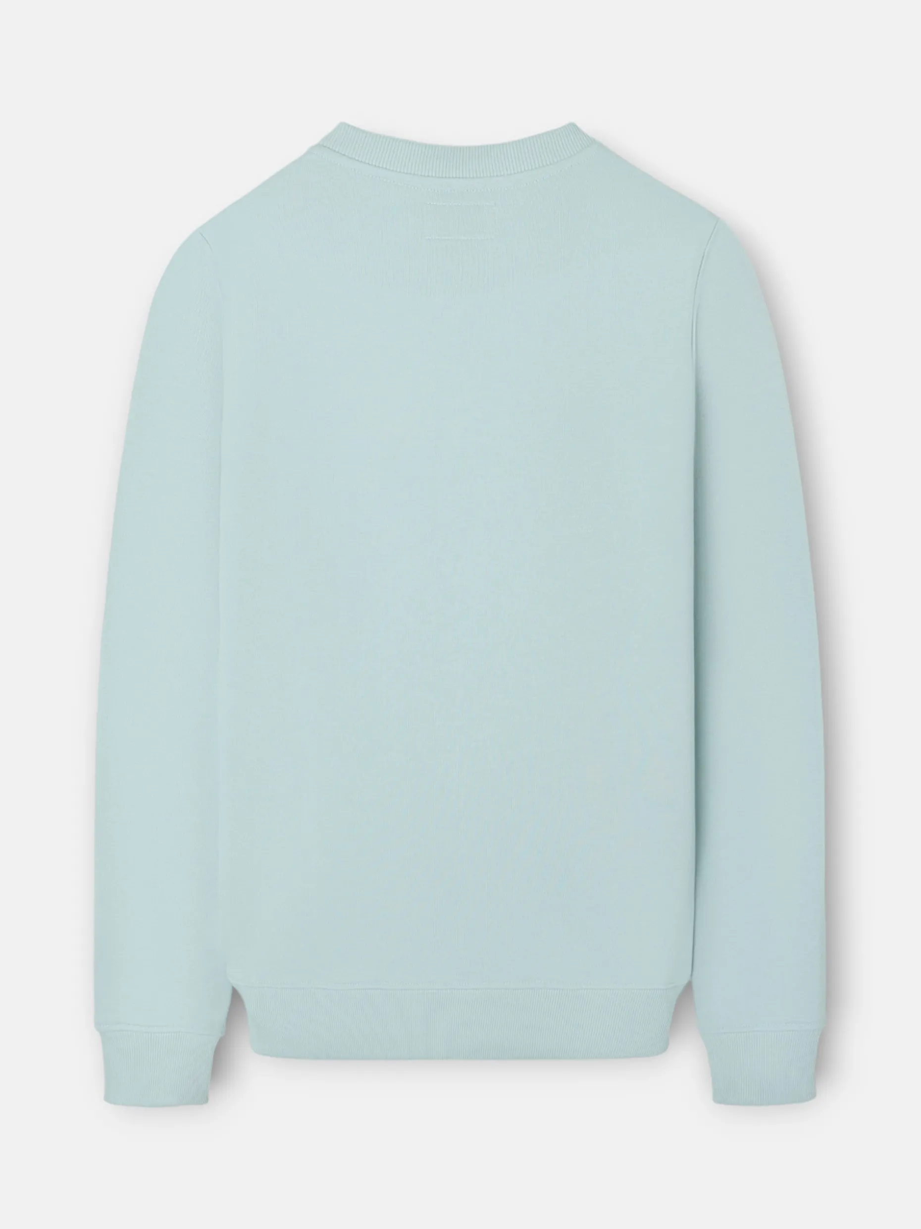 Sudadera clasica logo relieve verde agua
