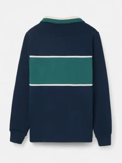Sudadera cuello polo silbon sports marino