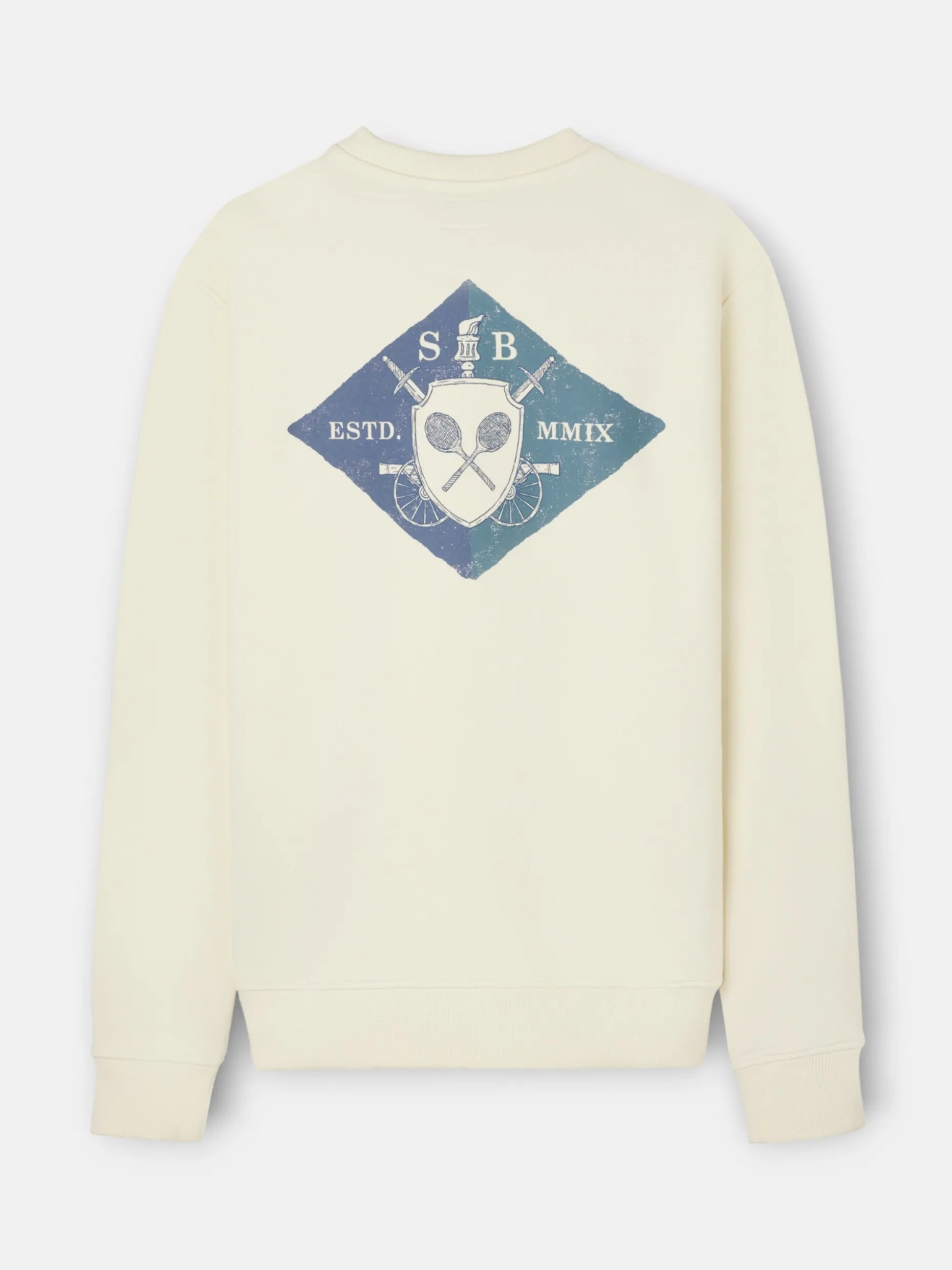 Sudadera escudo SB crema