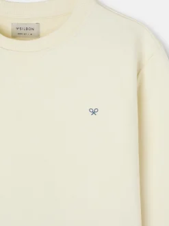 Sudadera escudo SB crema