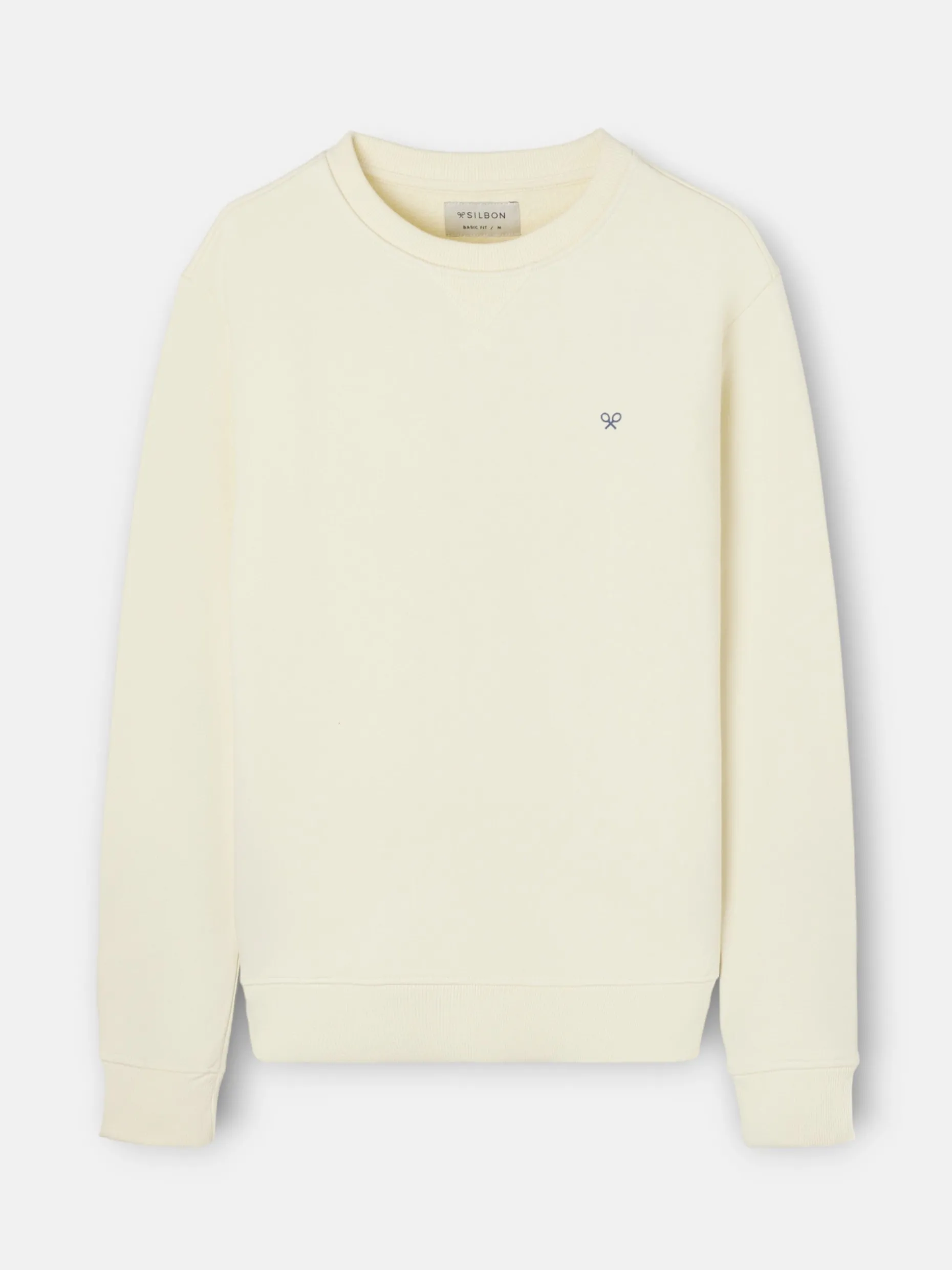Sudadera escudo SB crema