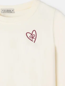 Sudadera girl corazon crudo