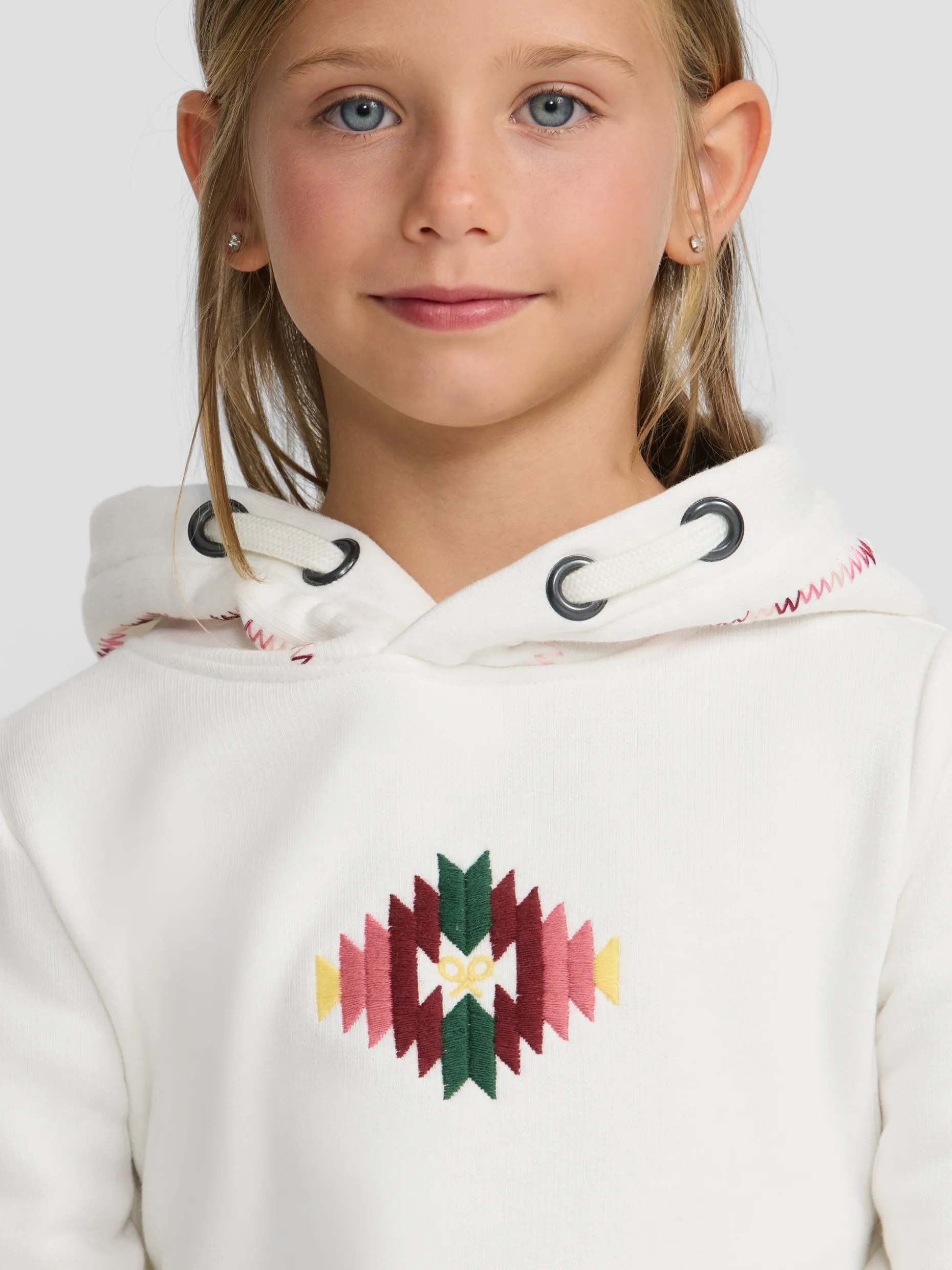 Sudadera girl etnica cruda