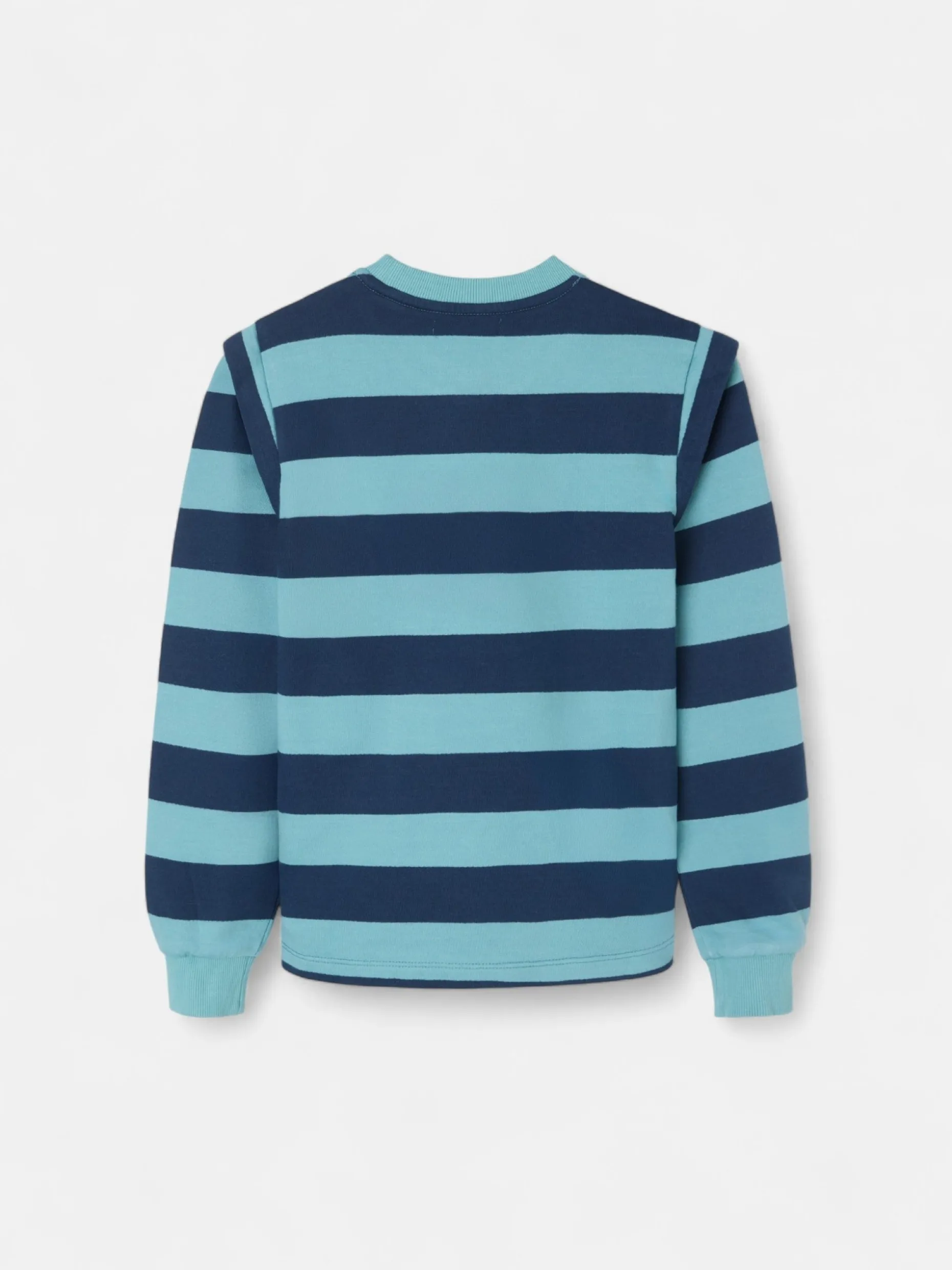 Sudadera girl hombreras rayas azules
