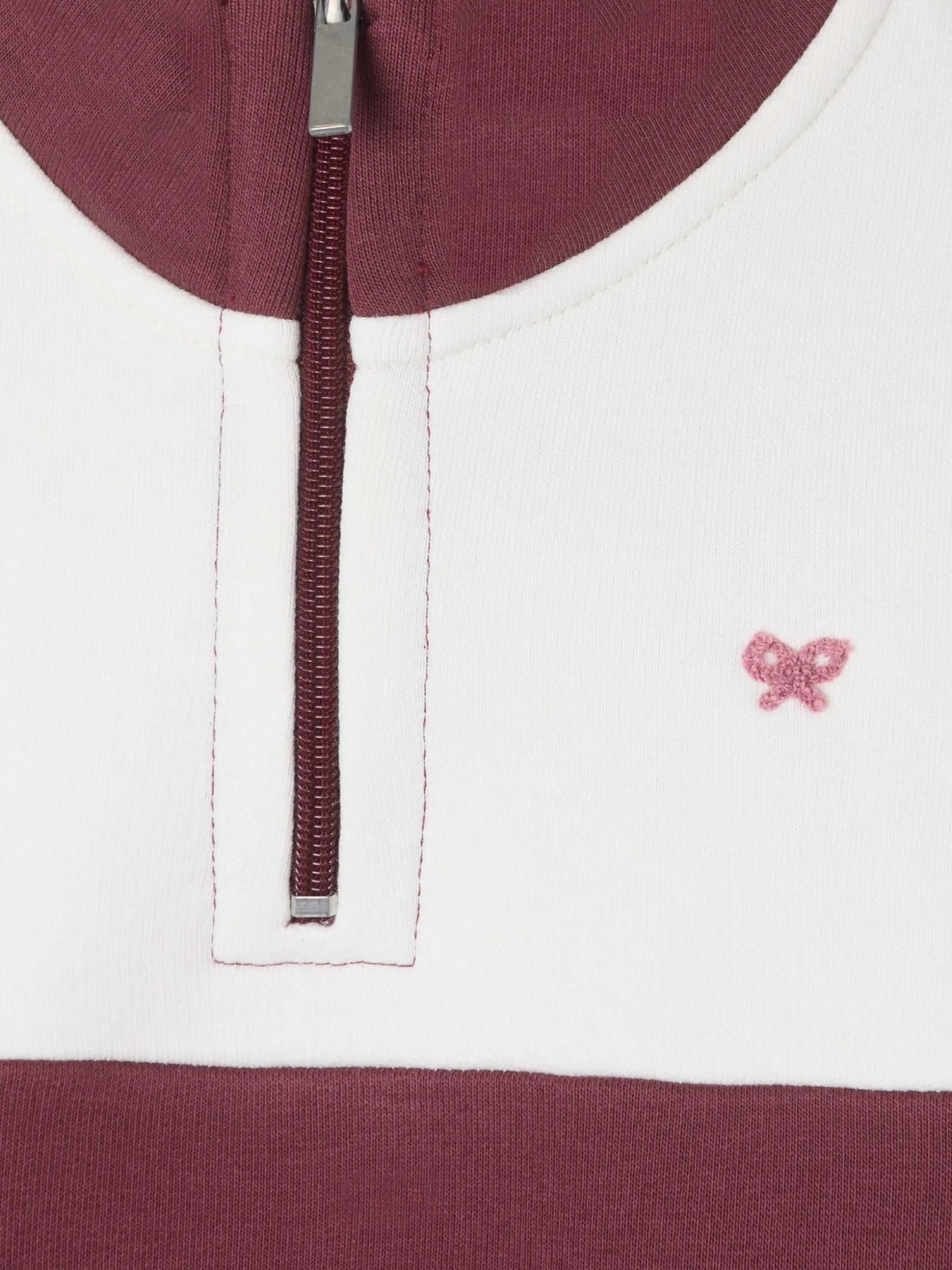 Sudadera girl tricolor rosa y blanca