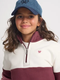 Sudadera girl tricolor rosa y blanca