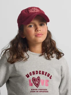Sudadera girl wonderful love gris
