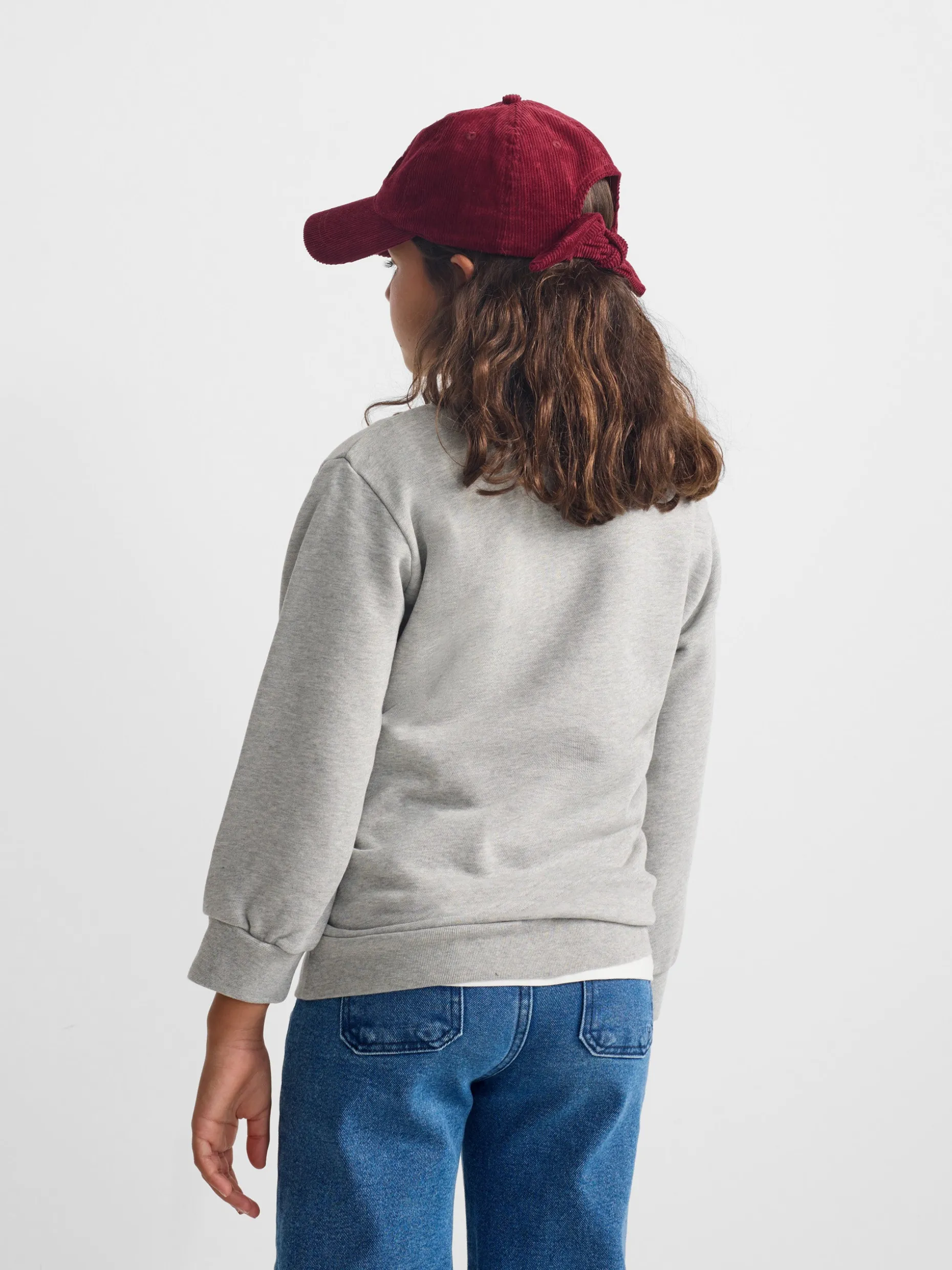 Sudadera girl wonderful love gris