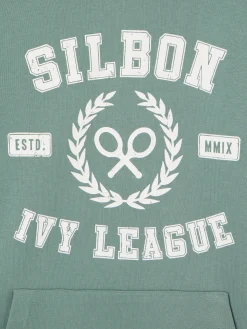 Sudadera hoodie Silbon ivy league verde