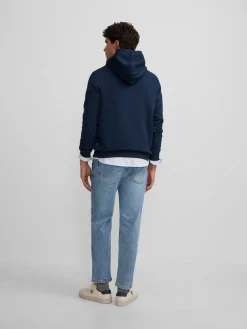 Sudadera hoodie Silbon sports azul marino