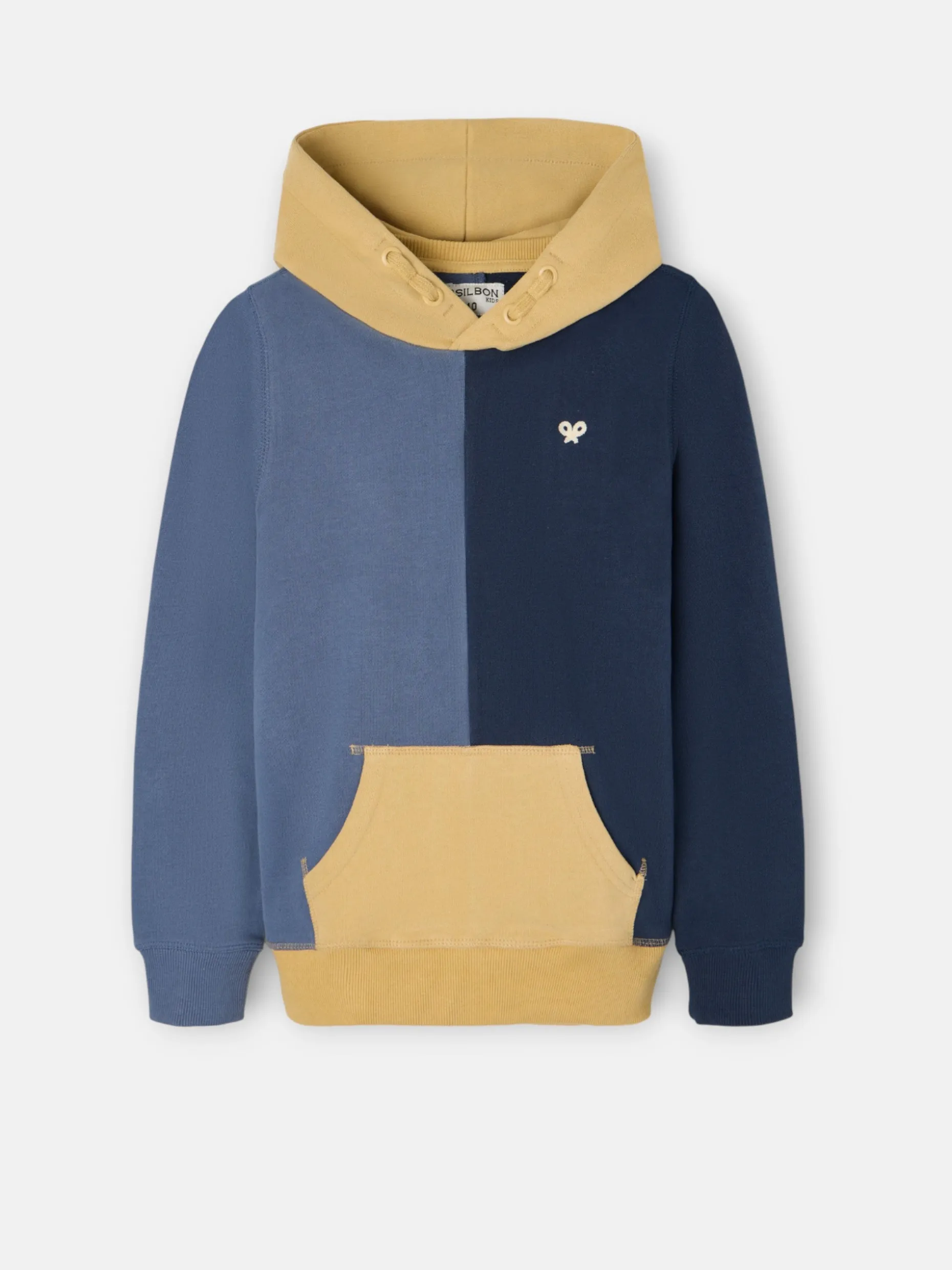Sudadera kids hoodie multicolor azul mostaza