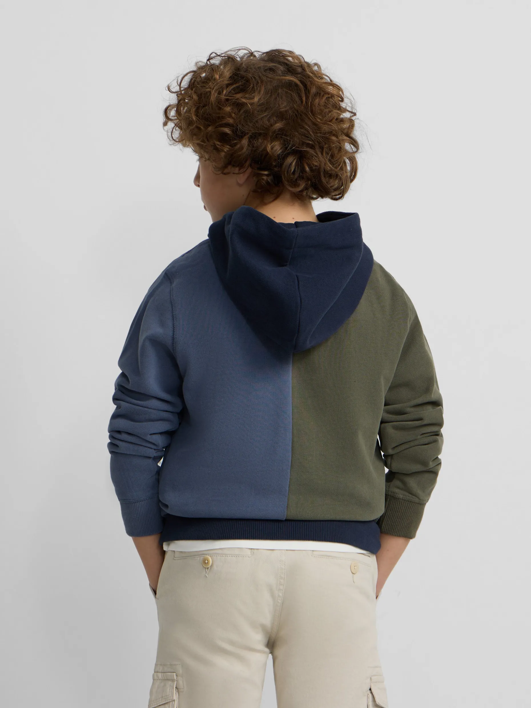 Sudadera kids hoodie multicolor azul verde
