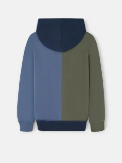 Sudadera kids hoodie multicolor azul verde