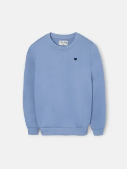 Sudadera kids minilogo azul indigo