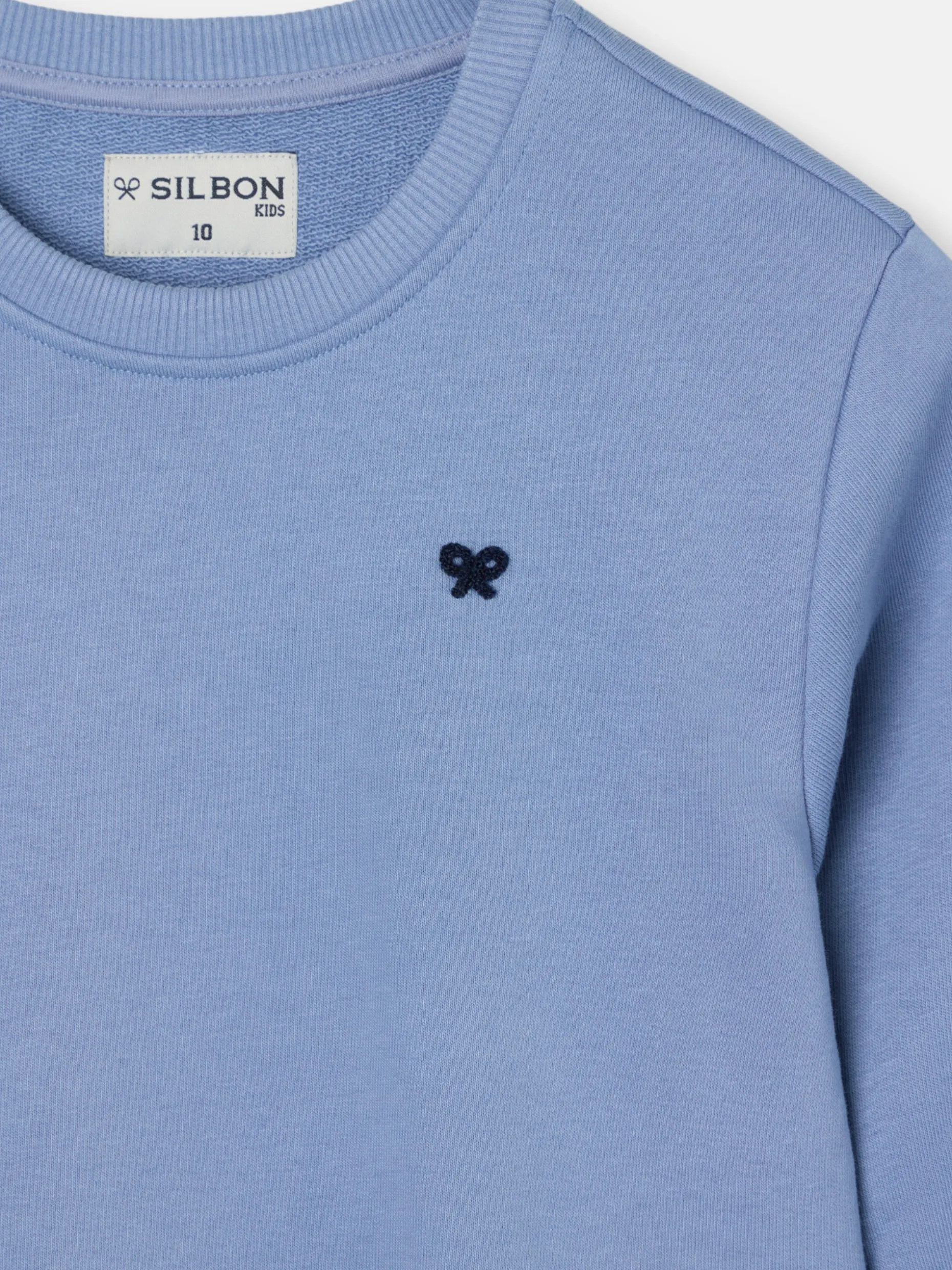 Sudadera kids minilogo azul indigo