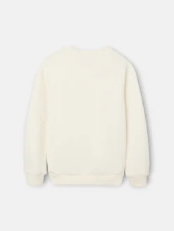 Sudadera kids minilogo crema