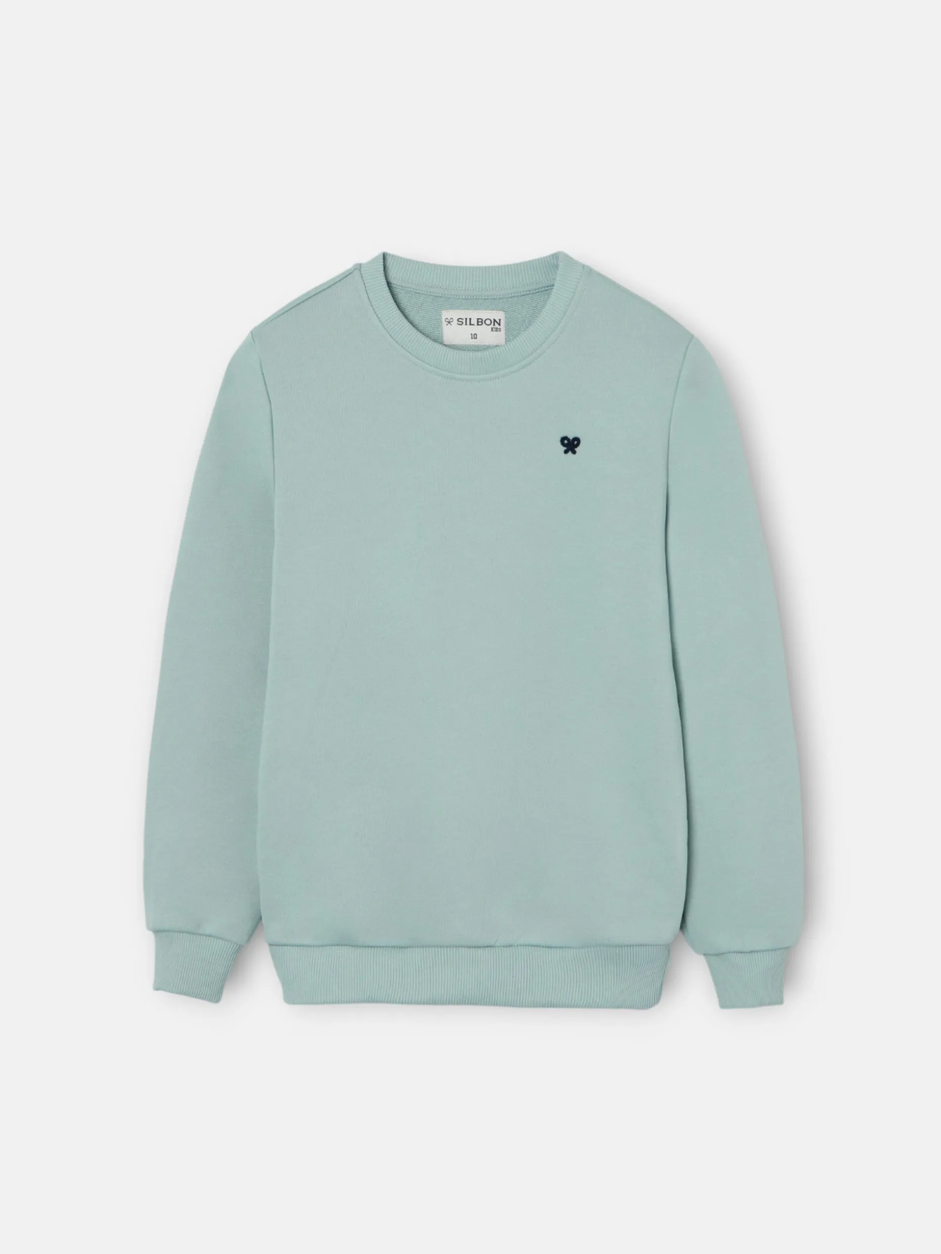 Sudadera kids minilogo verde