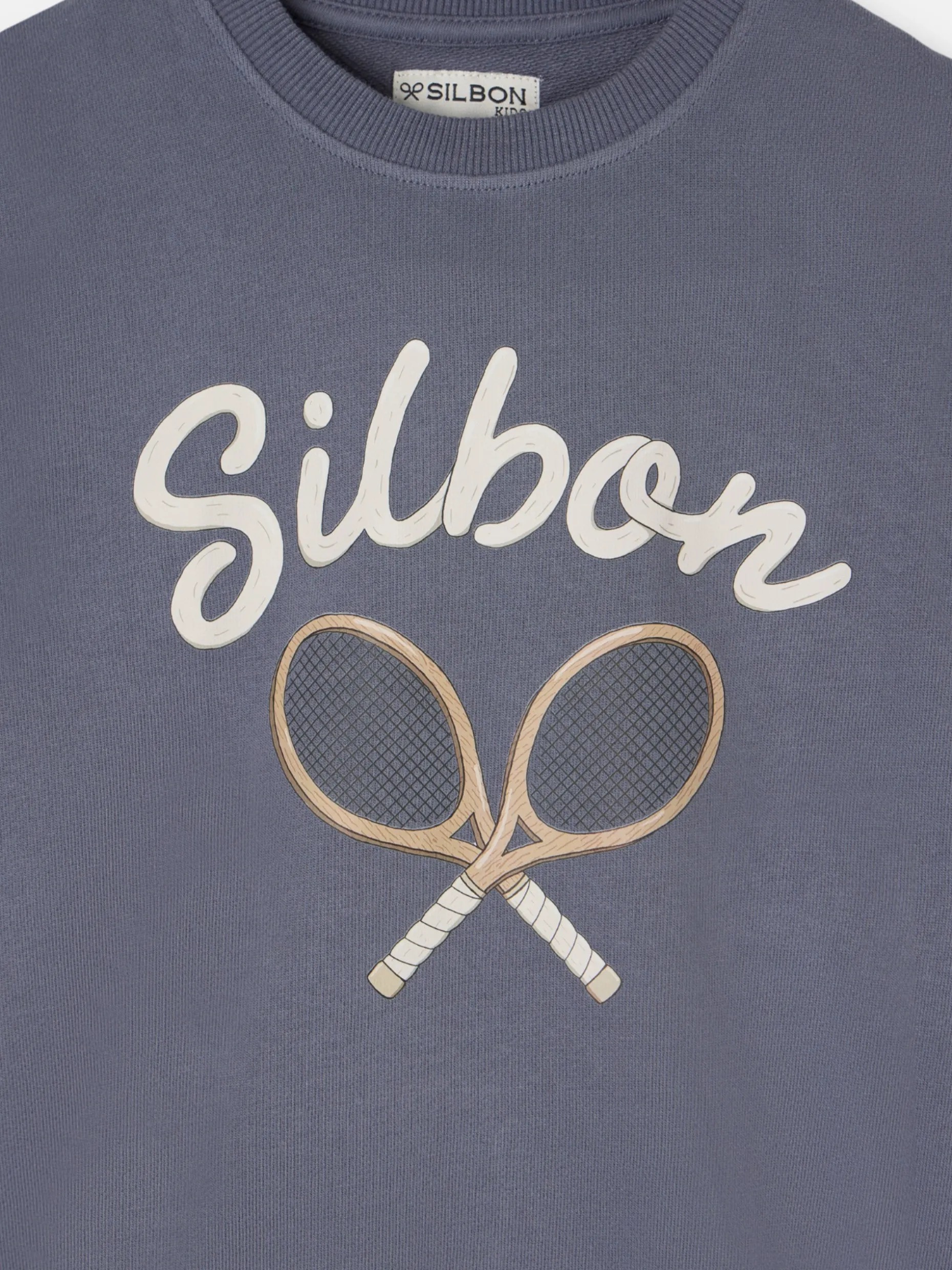 Sudadera kids raqueta junior azul indigo