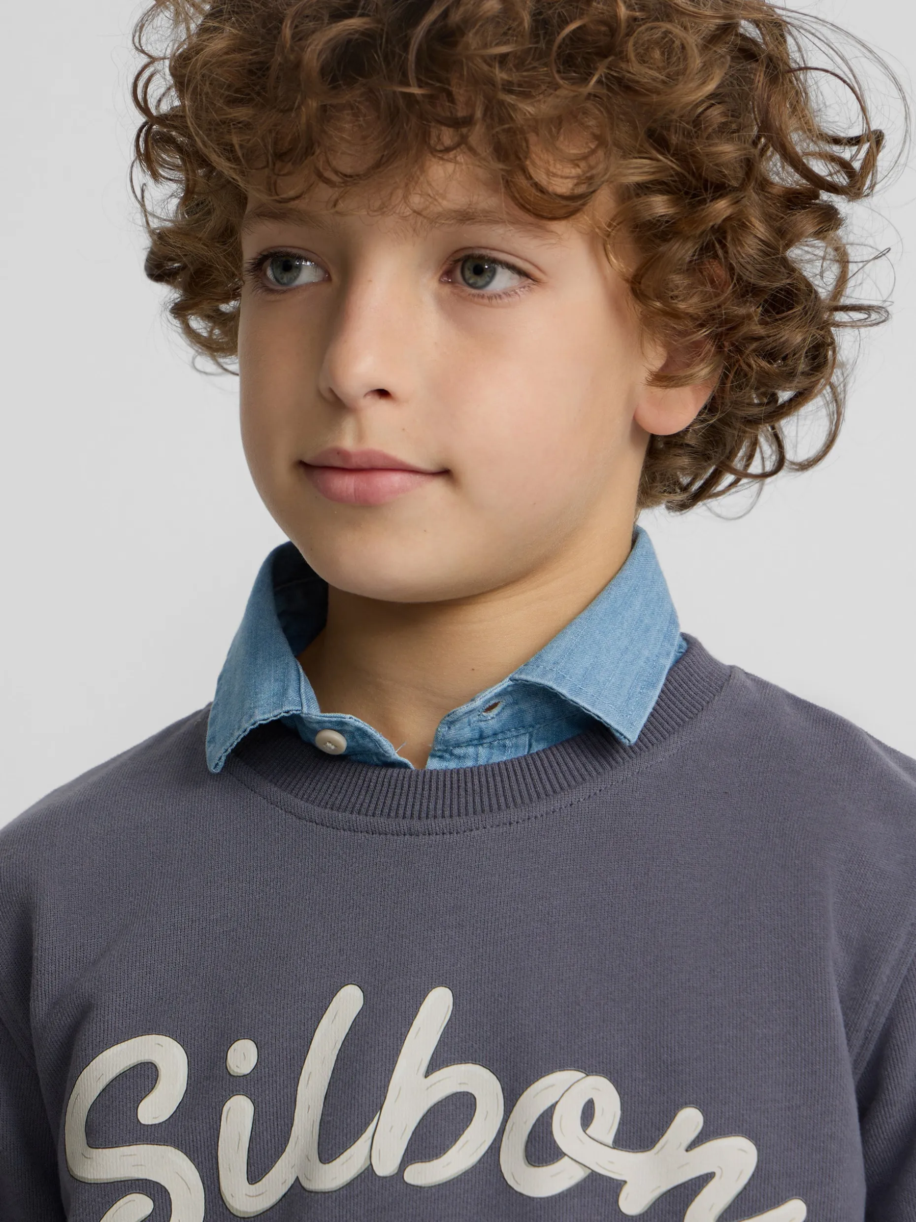 Sudadera kids raqueta junior azul indigo